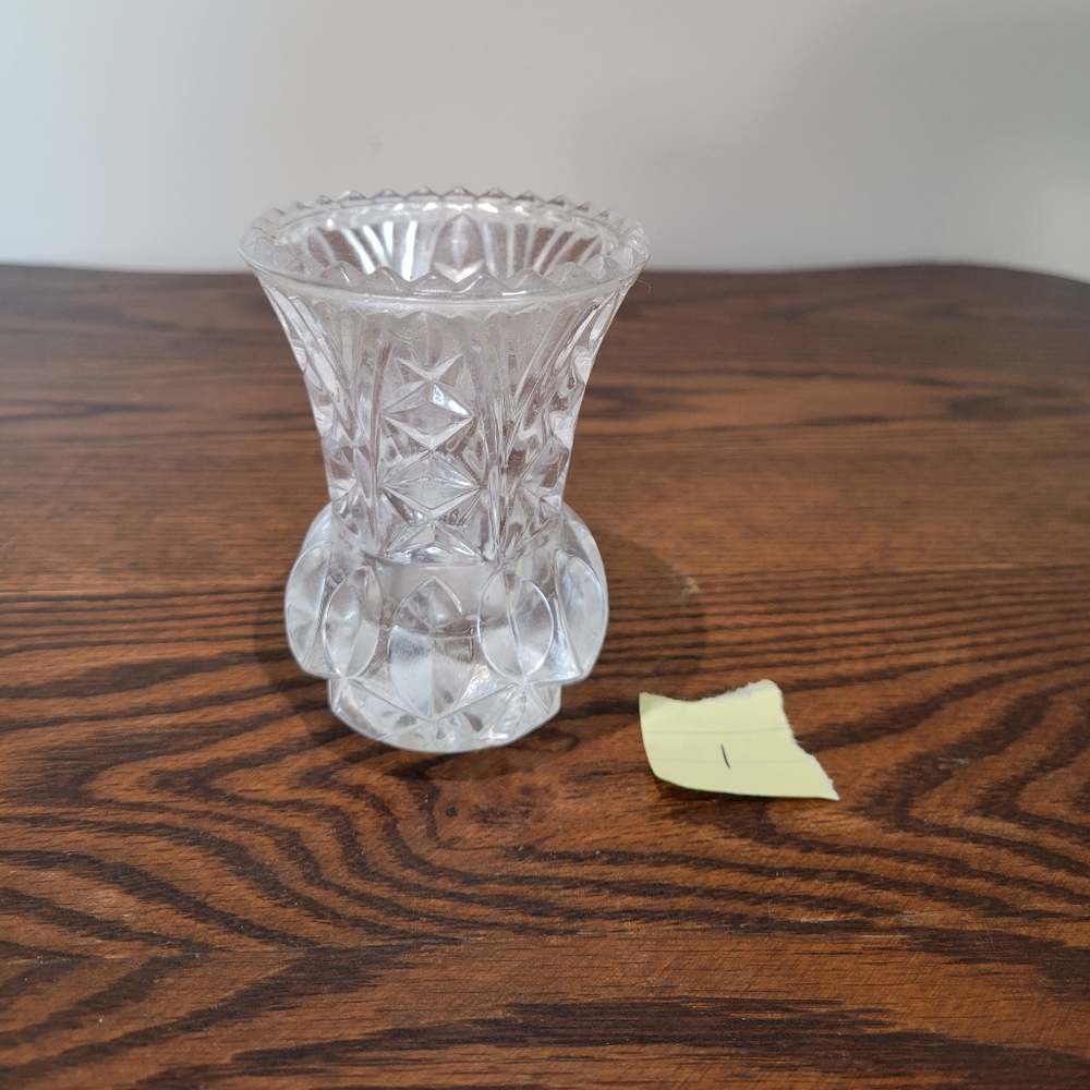 Vintage Lead Crystal toothpick holder